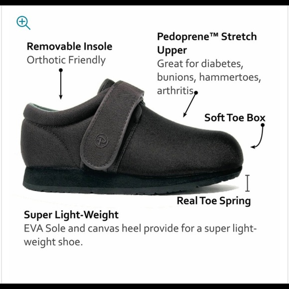 Pedors Classic Stretch Shoes For Swollen Feet - Picture 2 of 5